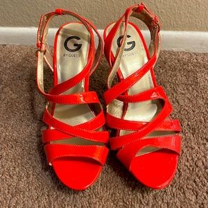Orange Guess heels.  Vintage, never worn.